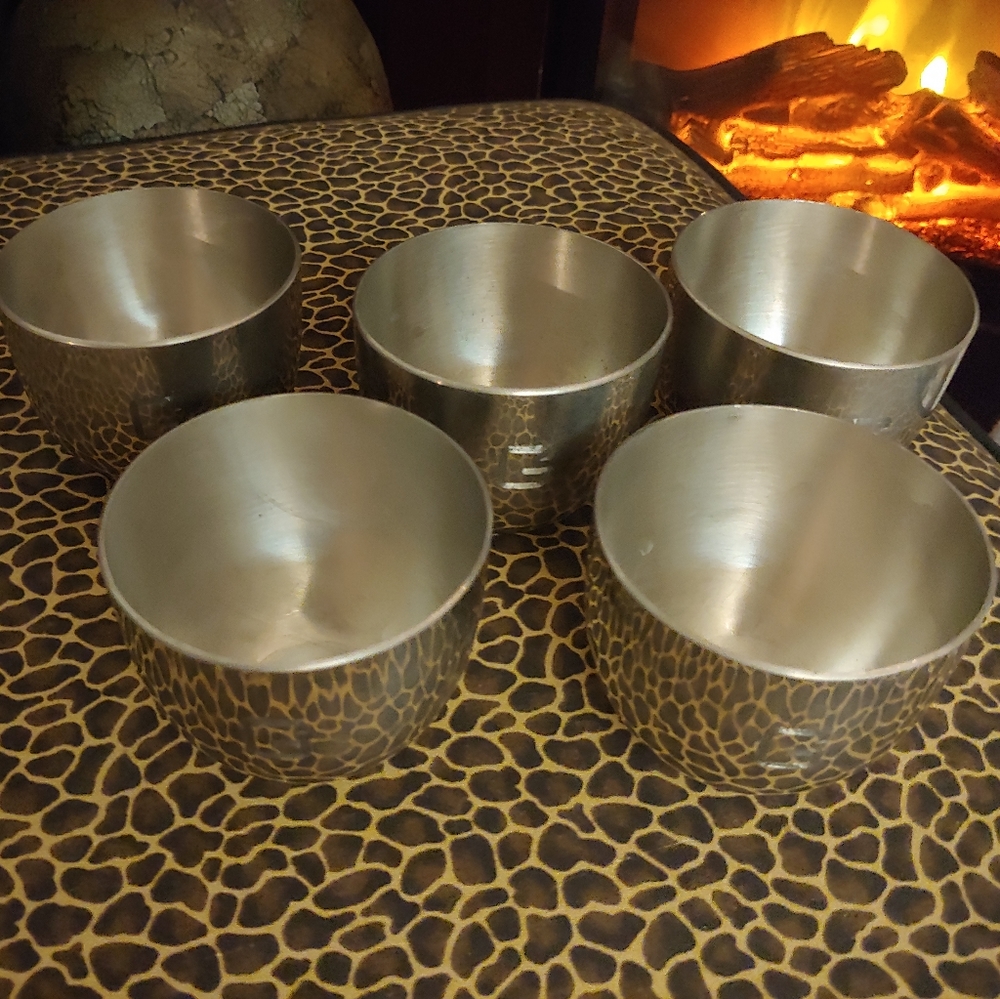 Jefferson Cup Stieff Pewter P50 Cups ATC Set Of 4 Vintage